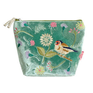 Lua "Goldfinch" Cosmetic Purse – Aqua