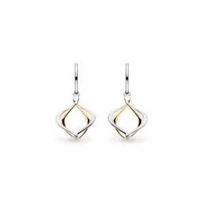 Kit Heath "Alicia" Golden Petite Earrings - Silver / Yellow Gold