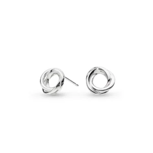 Kit Heath "Bevel Trilogy" Stud Earrings - Silver