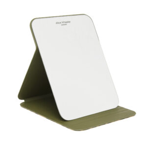 Alice Wheeler London Folding Travel Mirror - Olive Leopard