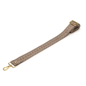 Elie Beaumont Bag Strap - Graphite Herringbone