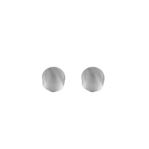 Dansk Smykkekunst "Tabitha" Organic Ball Post Earrings - Silver Plating