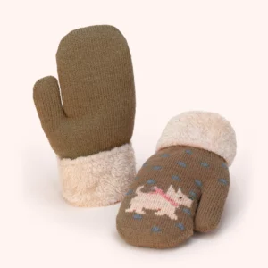 Powder Kids Westie Mittens - Moss