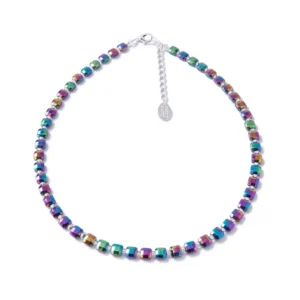 Carrie Elspeth Cubic Haematite Necklace - Spectrum