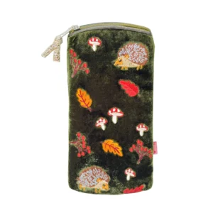 Lua "Hedgehog" Glasses Purse - Dark Olive