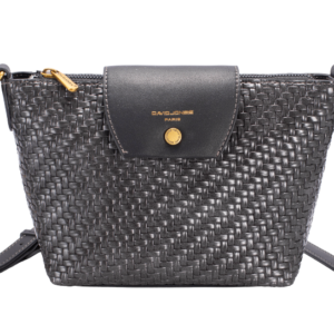 David Jones Double Zip Top Across Body Bag - Jet Black