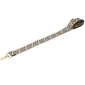 Elie Beaumont Bag Strap - Black Ivory Maze