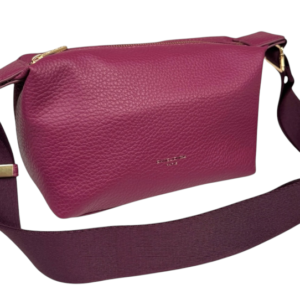 David Jones Zip Top Across Body Bag - Mulberry